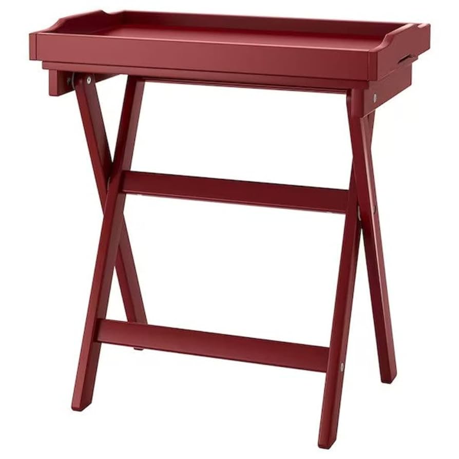Amazon｜IKEA MARYD トレイテーブル、58x38x58cm、ダークレッド